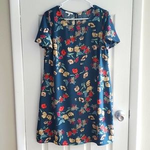 Maurices Teal Floral Dress